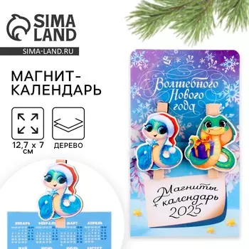 Магниты прищепки новогодние