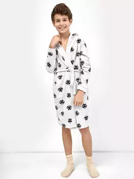 Махровый халат в расцветке