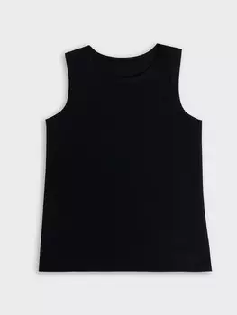 Майка для мальчиков черная