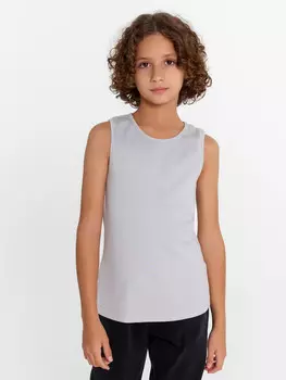 Майка для мальчиков в светло-сером цвете
