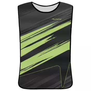 Манишка футбольная детская на резинке onlytop checkmark, р. 36-40, цвет зеленый