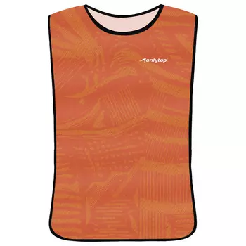 Манишка футбольная на резинке onlytop print, р. 50-56, цвет оранжевый