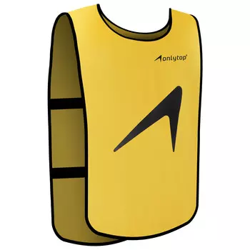 Манишка футбольная на резинке onlytop, р. 50-56, цвет желтый