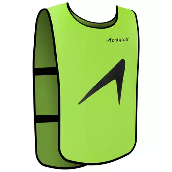 Манишка футбольная на резинке onlytop, р. 50-56, цвет зеленый