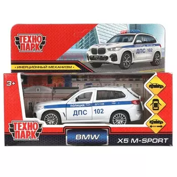 Машина металлическая BMW машинки, Технопарк X5-12POL-WH