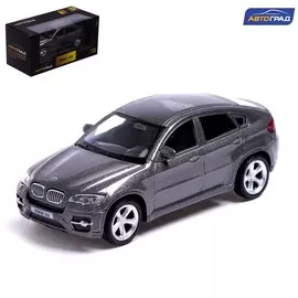 Машина металлическая bmw x6, 1:43, цвет серый