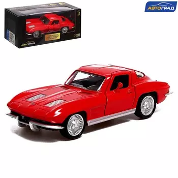 Машина металлическая chevrolet corvette, 1:32, открываются двери, инерция, цвет красный