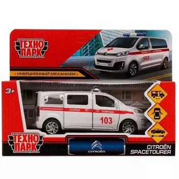 Машина металлическая CITROEN, Технопарк SPATOU-12AMB-WH