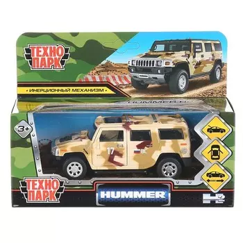Машина металлическая HUMMER, Технопарк HUM2-12MIL-BN
