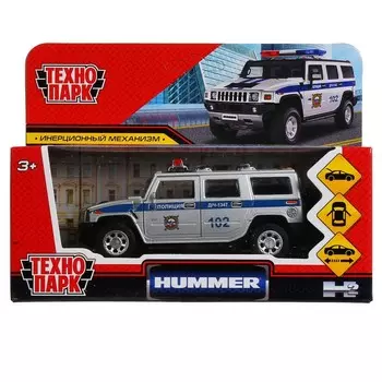 Машина металлическая HUMMER, Технопарк HUM2-12POL-SR