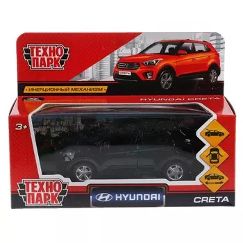 Машина металлическая HYUNDAI, Технопарк CRETA-BK