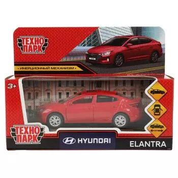 Машина металлическая HYUNDAI, Технопарк ELANTRA-12-RD