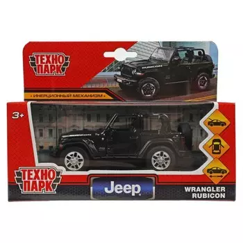 Машина металлическая JEEP, Технопарк RUBICON3D-12-BK