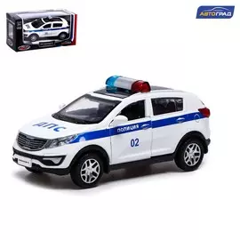 Машина металлическая kia sportage r-police, 1:39, инерция, открываются двери