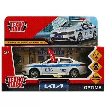 Машина металлическая KIA, Технопарк OPTIMA-12SLPOL-WH
