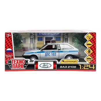 Машина металлическая LADA, Технопарк 2108-124SL-POL-GY