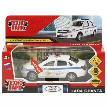 Машина металлическая LADA, Технопарк GRANTA-12SLPOL-WH