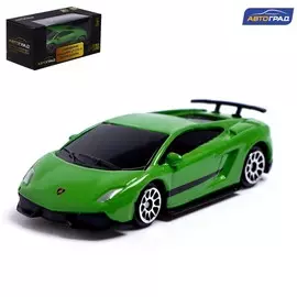 Машина металлическая lamborghini gallardo lp 570-4 superleggera, 1:64, цвет зеленый