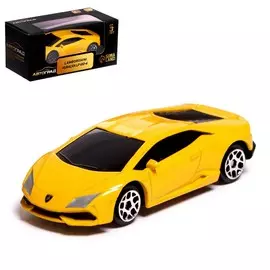 Машина металлическая lamborghini huracan lp610-4, 1:64, цвет желтый