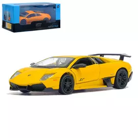 Машина металлическая lamborghini murcielago lp 670-4 sv, 1:32, инерция, цвет жёлтый