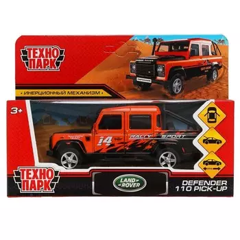 Машина металлическая LAND ROVER, Технопарк DEFPICKUP-12EXP-OG