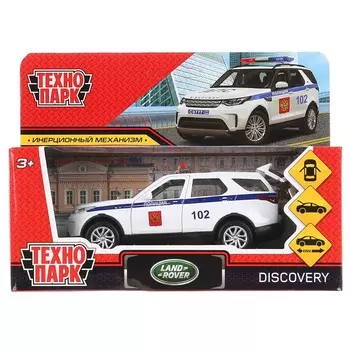 Машина металлическая LAND ROVER, Технопарк DISCOVERY-12POL-WH