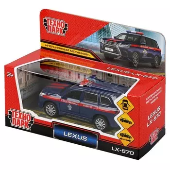 Машина металлическая LEXUS, Технопарк LX570-12COM-BU