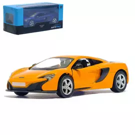 Машина металлическая mclaren 650s, 1:32, открываются двери, инерция, цвет синий