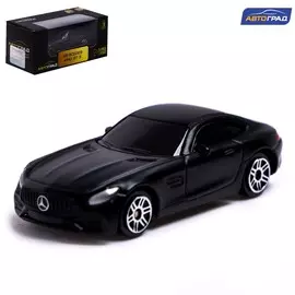 Машина металлическая mercedes-amg gt s, 1:64, цвет черный матовый