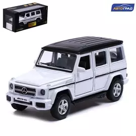 Машина металлическая mercedes-benz g63 amg, 1:32, открываются двери, инерция, цвет белый
