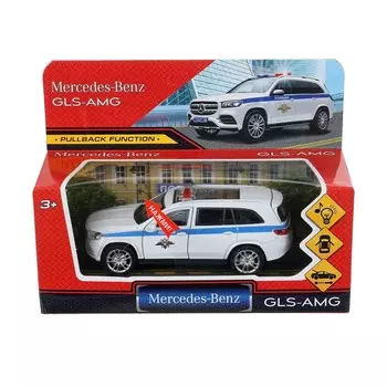 Машина металлическая MERCEDES-BENZ, - GLS-12SLPOL-WH