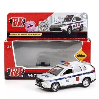 Машина металлическая MITSUBISHI, Технопарк OUTLANDER-POLICE