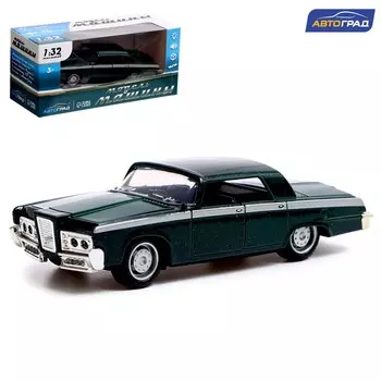Машина металлическая muscle car, масштаб 1:32, свет и звук, инерция, цвет зеленый