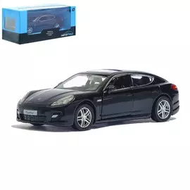 Машина металлическая porsche panamera turbo, 1:32, инерция, цвет чёрный