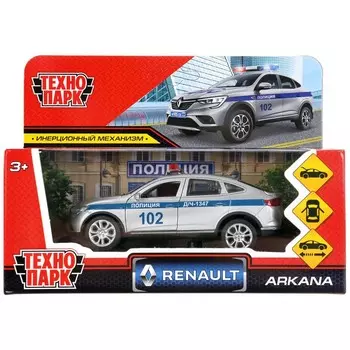 Машина металлическая RENAULT, Технопарк ARKANA-12POL-SR