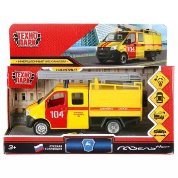 Машина металлическая с функциями "свет" или "звук" Технопарк NEXTFIR-15SLEM-YE