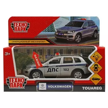 Машина металлическая с функциями "свет" или "звук" VOLKSWAGEN, Технопарк TOUAREG-12SLPOL-SR