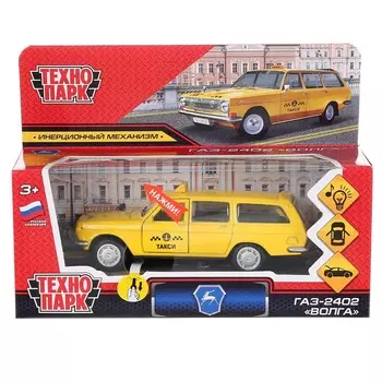 Машина металлическая с функциями "свет" или "звук" Технопарк 2402-12SLTAX-YE