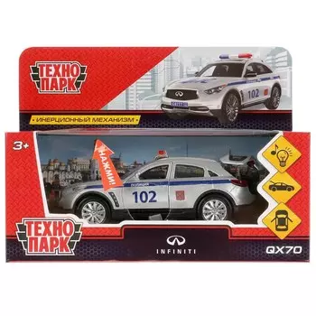 Машина металлическая с функциями "свет" или "звук" NISSAN, Технопарк QX70-P-SL