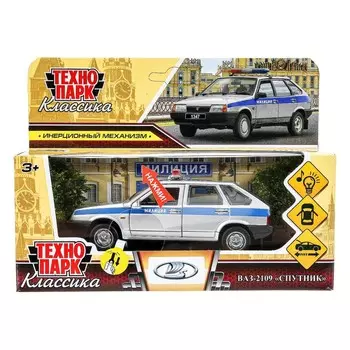 Машина металлическая с функциями "свет" или "звук" Технопарк 2109-12SLPOL-GY