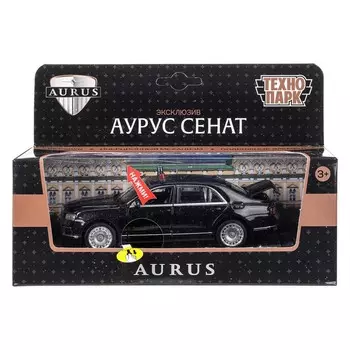 Машина металлическая с функциями "свет" или "звук" Технопарк SENAT-13SL-BK