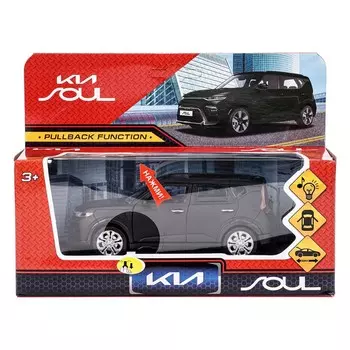 Машина металлическая с функциями "свет" или "звук" KIA, Технопарк SOUL-12SL-MATBK