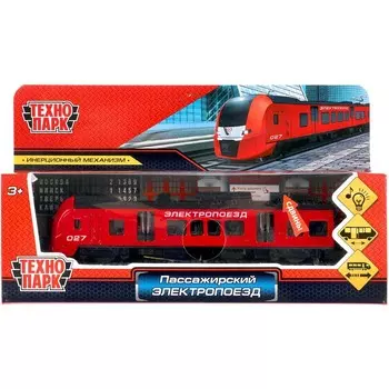 Машина металлическая с функциями "свет" или "звук" РЖД, Технопарк ELTRAIN-17SL-RD