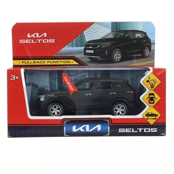 Машина металлическая с функциями "свет" или "звук" KIA, Технопарк SELTOS-12SL-MATBK