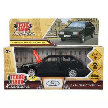 Машина металлическая с функциями "свет" или "звук" LADA, Технопарк 2108-12SL-BK