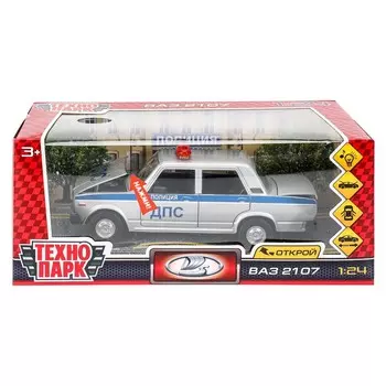 Машина металлическая с функциями "свет" или "звук" LADA, Технопарк FY2407P