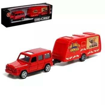 Машина металлическая с прицепом