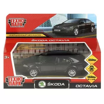 Машина металлическая SKODA, Технопарк OCTAVIA-12-BK