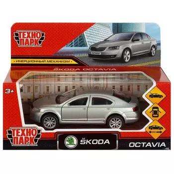 Машина металлическая SKODA, Технопарк OCTAVIA-12-SR