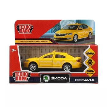Машина металлическая SKODA, Технопарк OCTAVIA-12TAX-YE